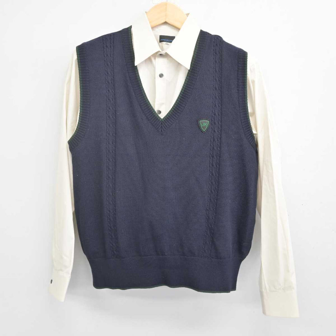 中古】愛媛県 新田高等学校 男子制服 2点 (ニットベスト・シャツ) sf071603 | 中古制服通販パレイド