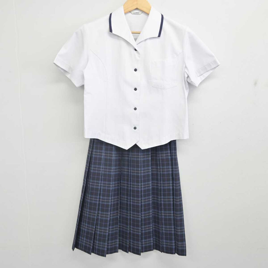 【中古】愛媛県 三津浜中学校 女子制服 3点 (シャツ・スカート) sf071607