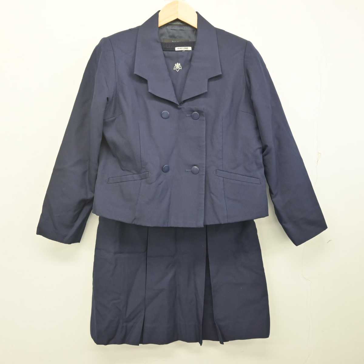 【中古】岩手県 盛岡工業高等学校 女子制服 3点 (ブレザー・ニット・スカート) sf071610