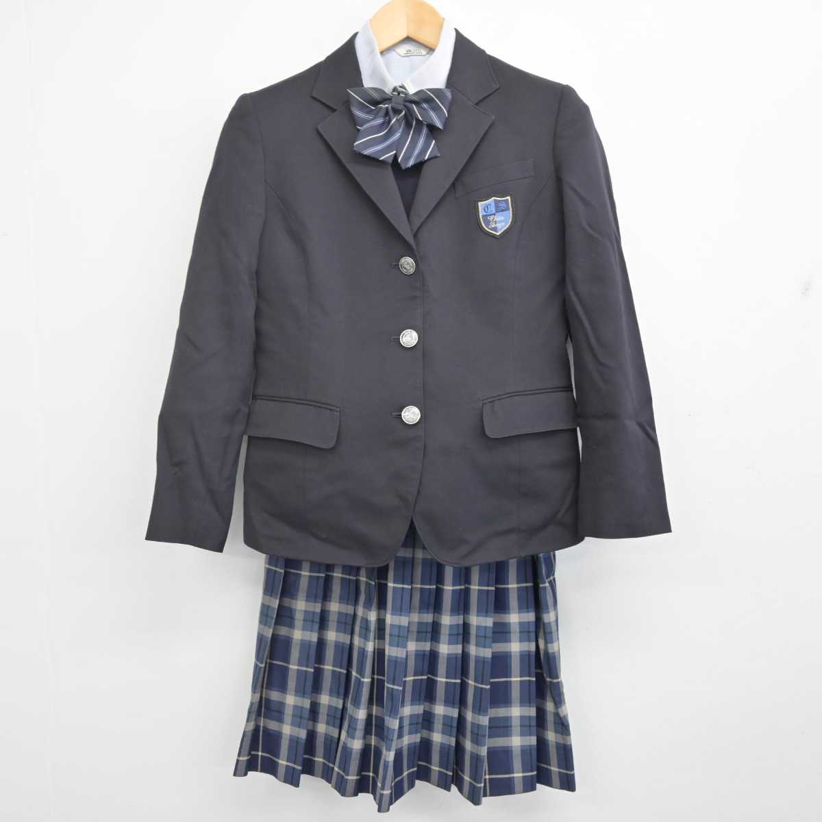 【中古】愛知県 知多翔洋高等学校 女子制服 5点 (ブレザー・ニット・シャツ・スカート) sf071612