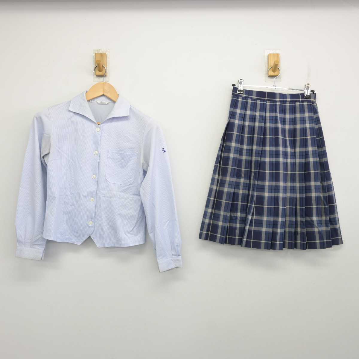 【中古】愛知県 知多翔洋高等学校 女子制服 2点 (シャツ・スカート) sf071613