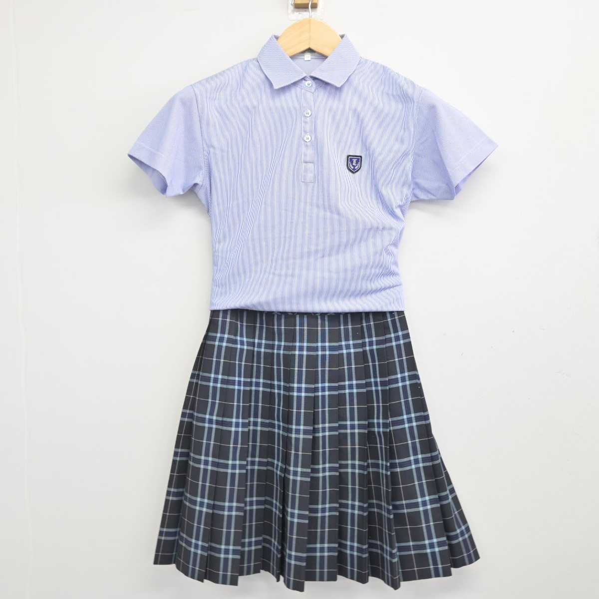 【中古】東京都 帝京高等学校 女子制服 2点 (シャツ・スカート) sf071618