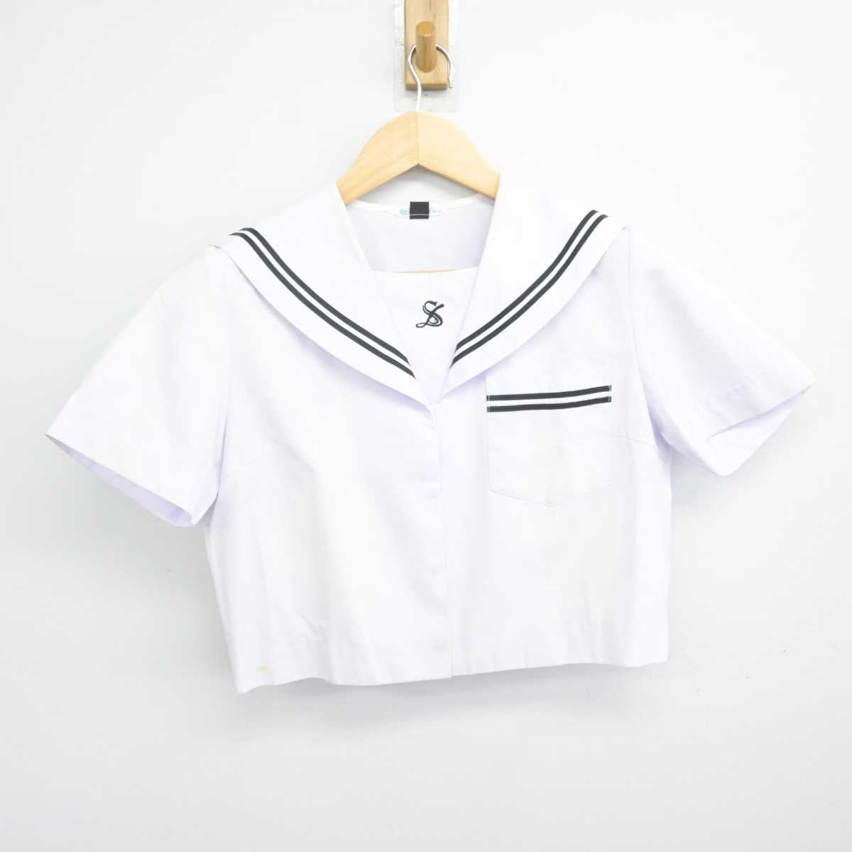 【中古】和歌山県 江住中学校 女子制服 2点 (ニット・セーラー服) sf071631