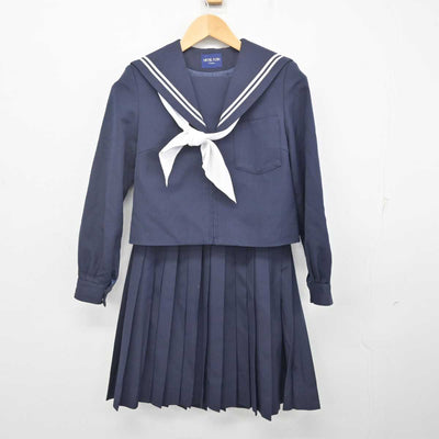 【中古】愛知県 横須賀中学校 女子制服 3点 (セーラー服・スカート) sf071639