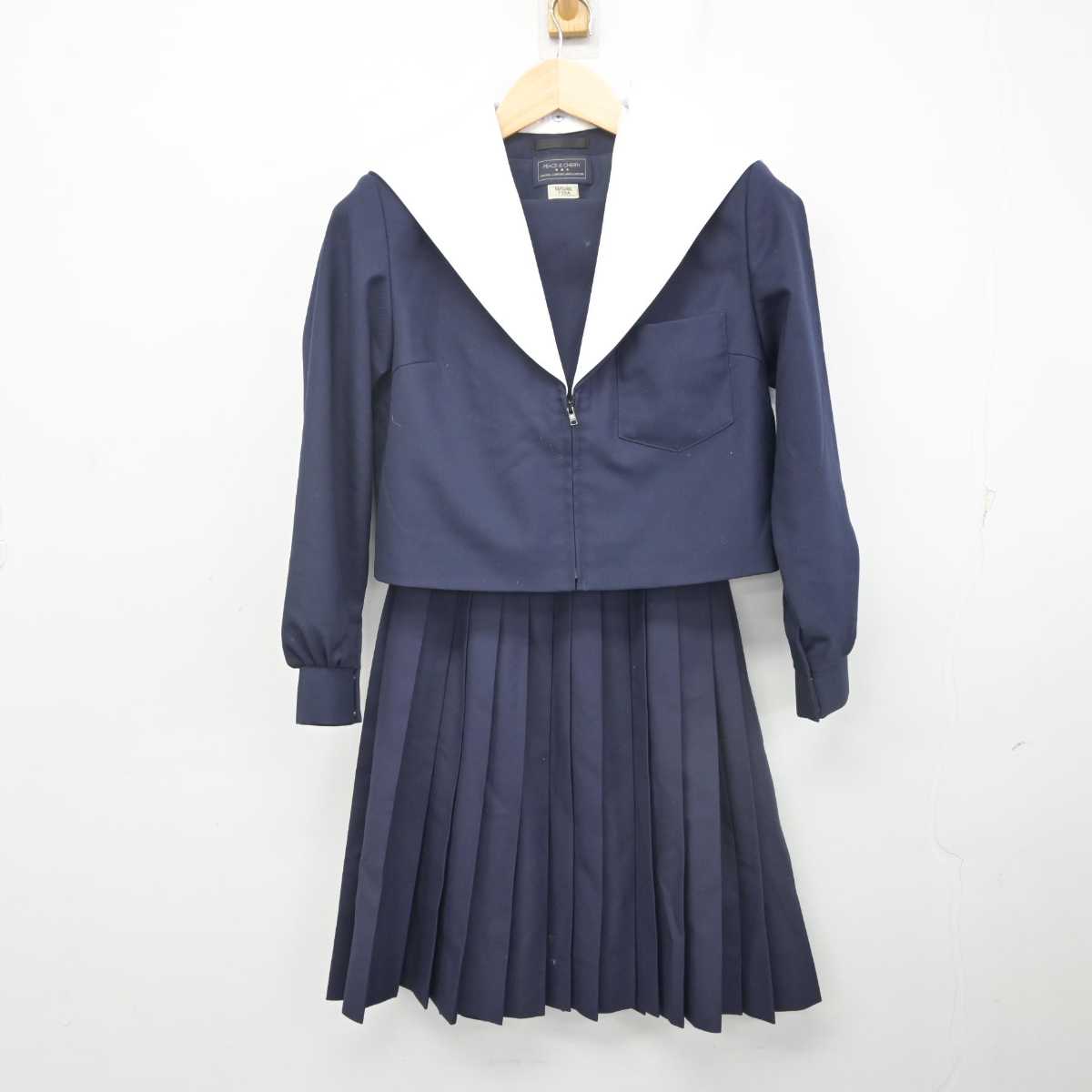 【中古】愛知県 志段味中学校 女子制服 2点 (セーラー服・スカート) sf071648