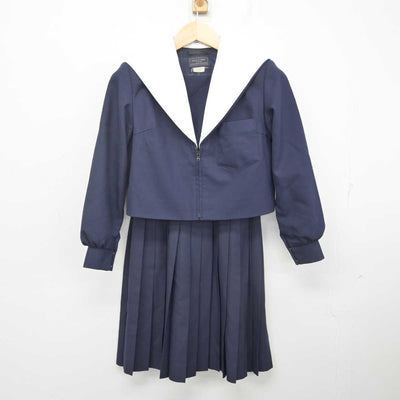 【中古】愛知県 志段味中学校 女子制服 2点 (セーラー服・スカート) sf071650
