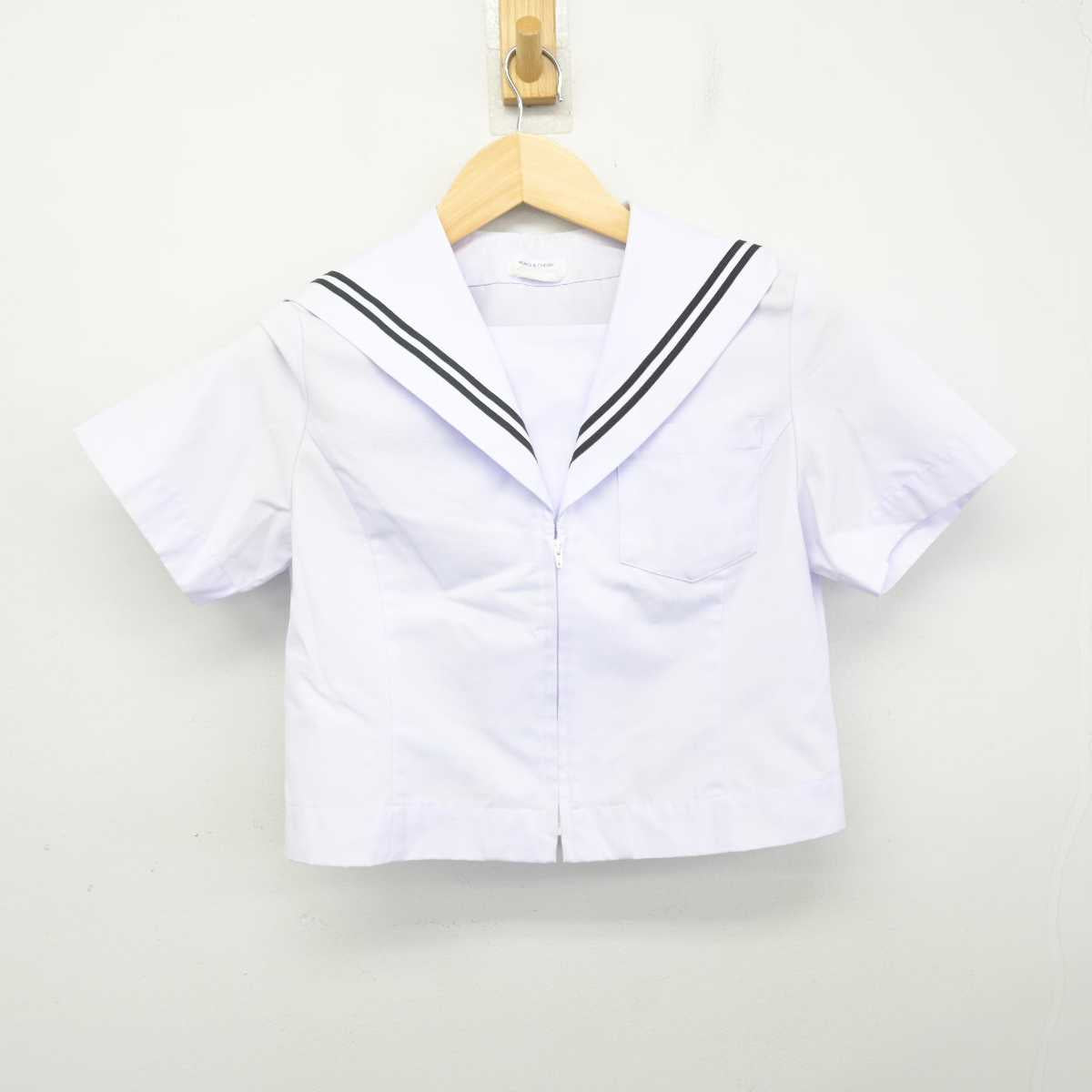 【中古】愛知県 志段味中学校 女子制服 2点 (セーラー服・スカート) sf071651