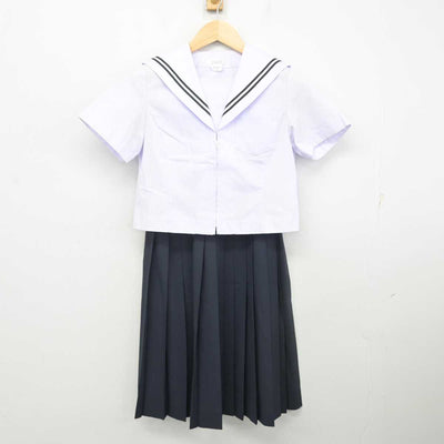 【中古】愛知県 志段味中学校 女子制服 2点 (セーラー服・スカート) sf071653