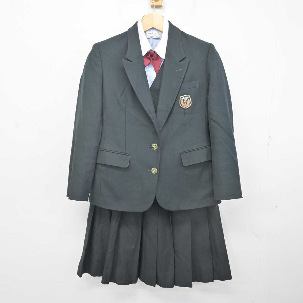 【中古】長崎県 佐世保商業高等学校 女子制服 5点 (ブレザー・ベスト・シャツ・スカート) sf071654 | 中古制服通販パレイド