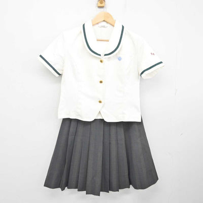 【中古】長崎県 佐世保商業高等学校 女子制服 3点 (シャツ・スカート) sf071658