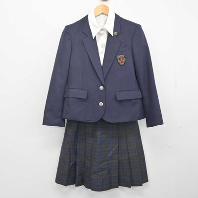 【中古】岐阜県 済美高等学校 女子制服 5点 (ブレザー・ベスト・シャツ・スカート) sf071662