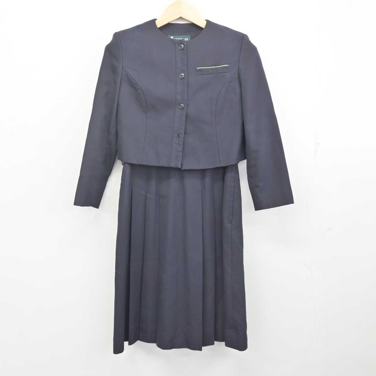 【中古】広島県 尾道中学校・高等学校 女子制服 2点 (ブレザー・ジャンパースカート) sf071668