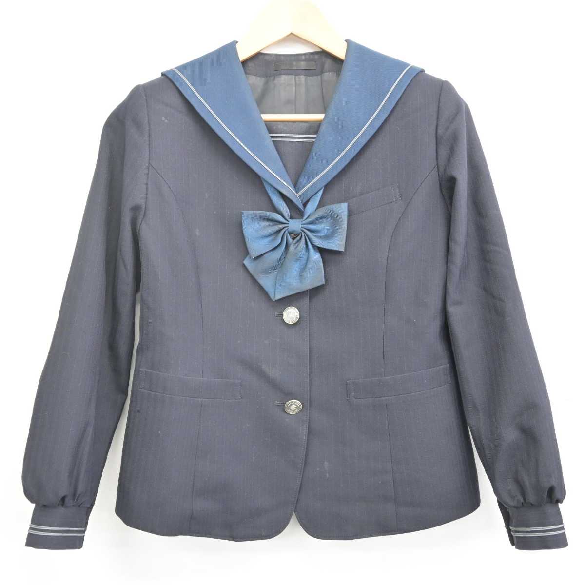 【中古】東京都 晴海総合高等学校 女子制服 3点 (ブレザー・スカート) sf071689