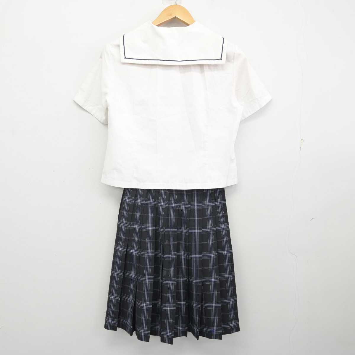 【中古】東京都 晴海総合高等学校 女子制服 3点 (セーラー服・スカート) sf071691