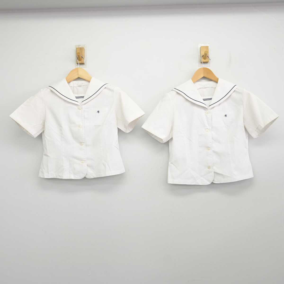 【中古】東京都 晴海総合高等学校 女子制服 2点 (セーラー服) sf071692