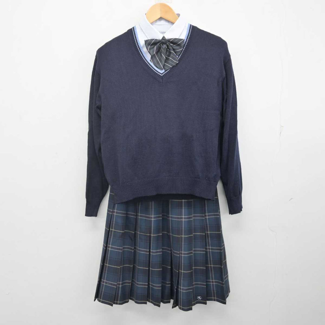 【中古】大阪府 枚方なぎさ高等学校 女子制服 5点 (ブレザー・ニット・シャツ・スカート) sf071701 | 中古制服通販パレイド