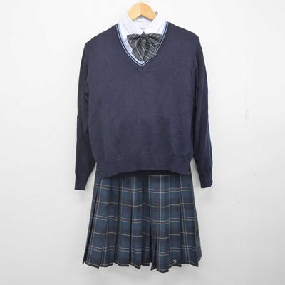 【中古】大阪府 枚方なぎさ高等学校 女子制服 5点 (ブレザー・ニット・シャツ・スカート) sf071701