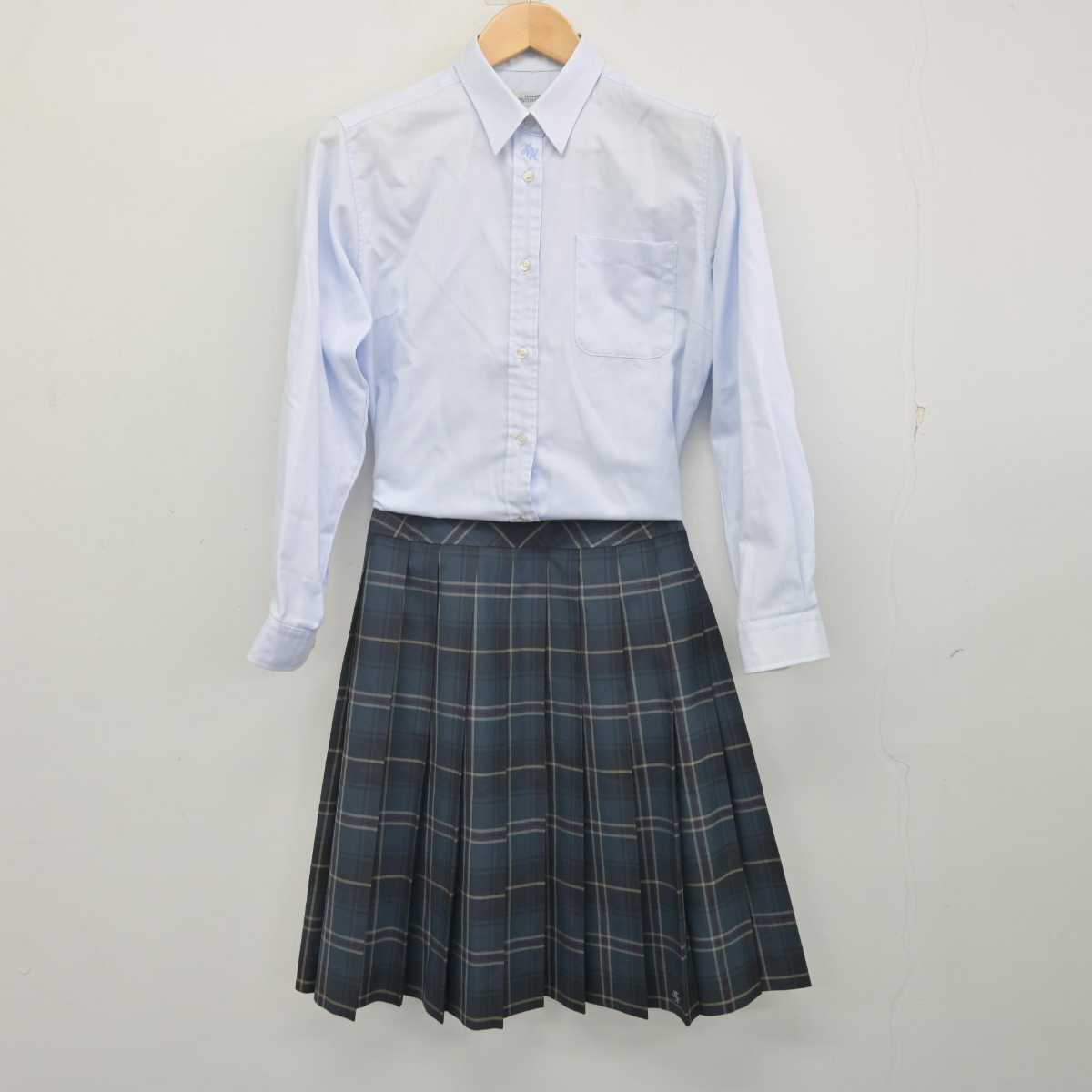 【中古】大阪府 枚方なぎさ高等学校 女子制服 2点 (シャツ・スカート) sf071702