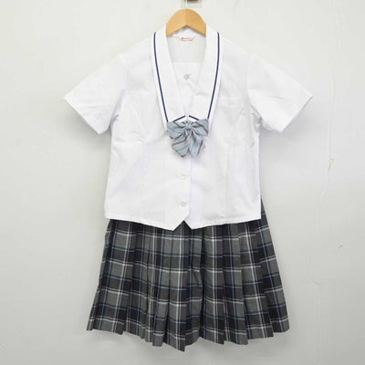 【中古】石川県 鵬学園高等学校　 女子制服 4点 (セーラー服・スカート) sf071722