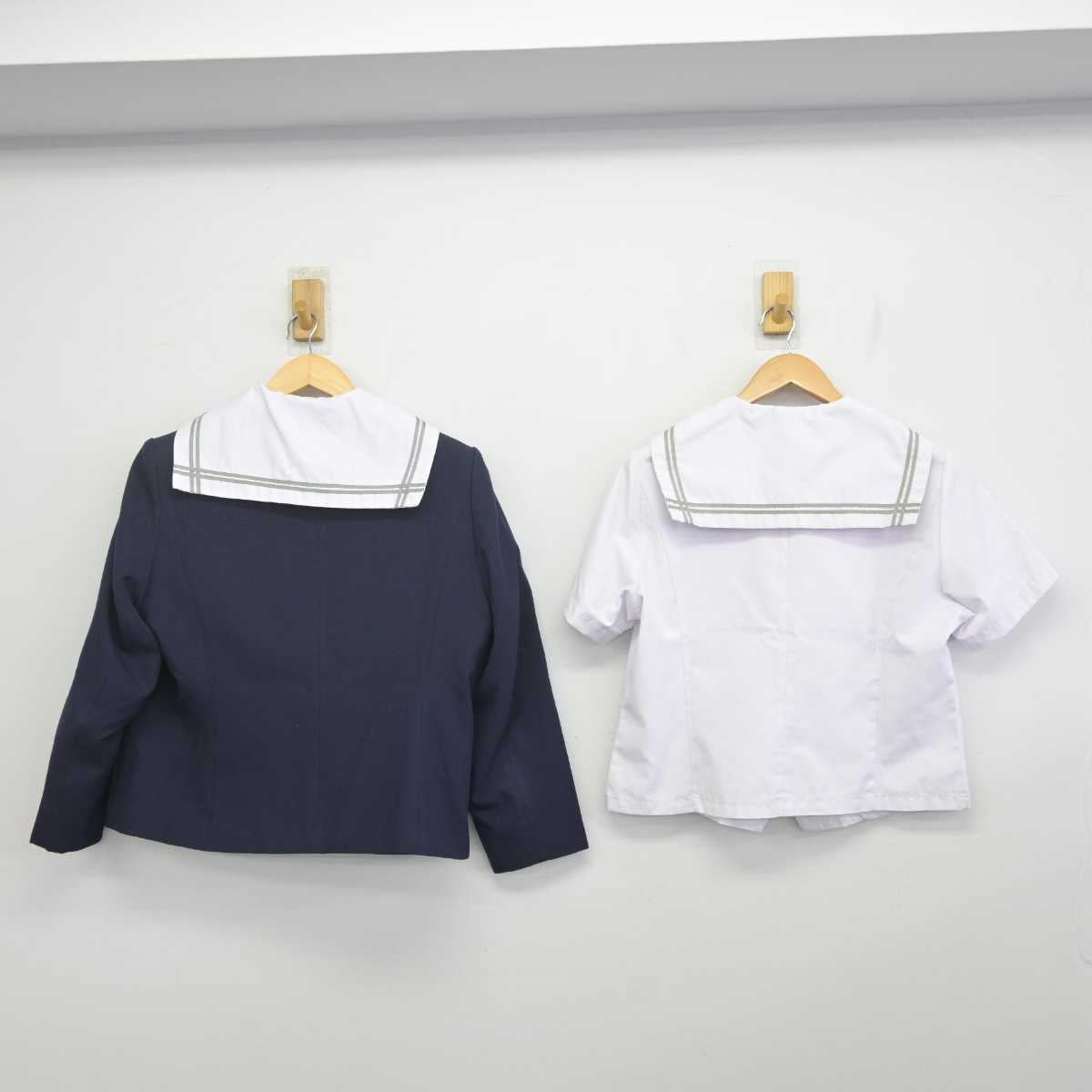 【中古】石川県 宝達中学校 女子制服 4点 (ブレザー・セーラー服) sf071725