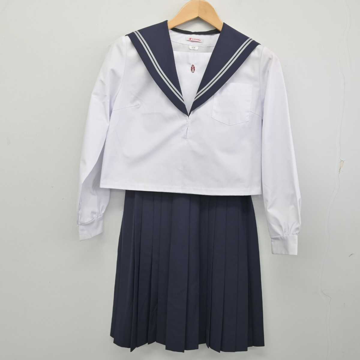 【中古】愛知県 東海南高等学校 女子制服 3点 (セーラー服・スカート) sf071750