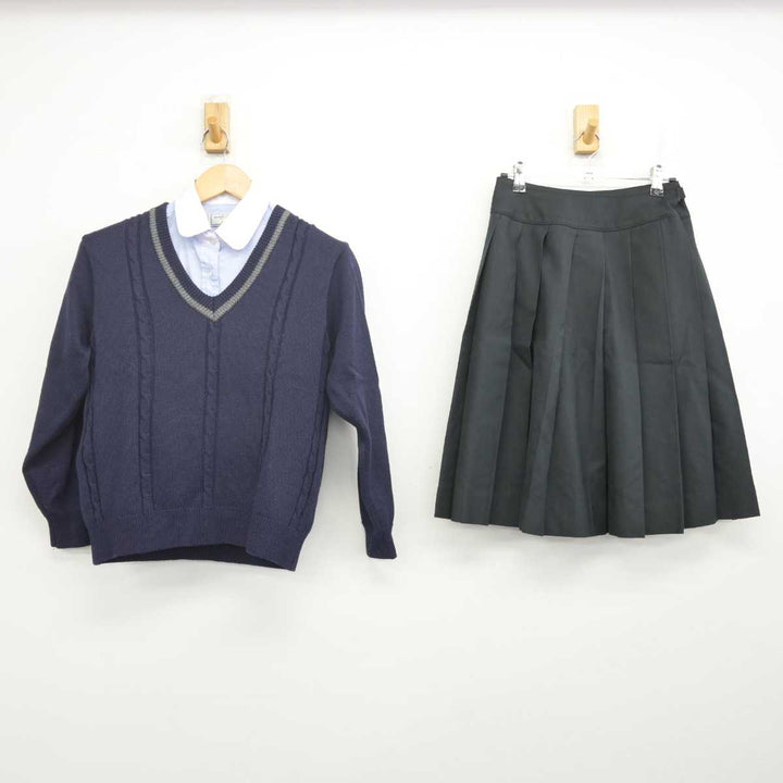 中古】長崎県 佐世保商業高等学校 女子制服 3点 (ニット・シャツ・スカート) sf071751 | 中古制服通販パレイド