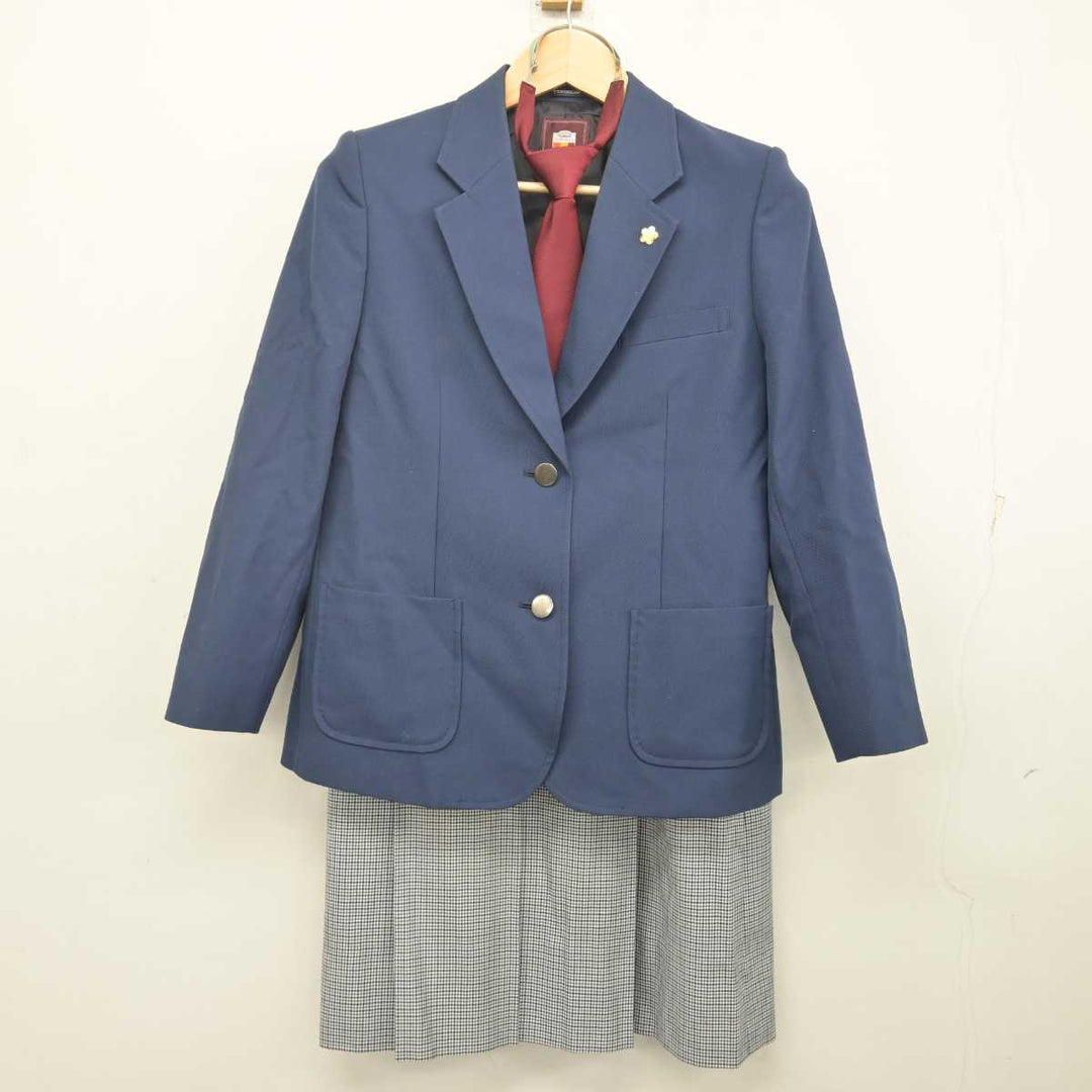 【中古】神奈川県 滝の沢中学校 女子制服 5点 (ブレザー・ベスト・スカート) sf071756