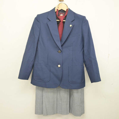 【中古】神奈川県 滝の沢中学校 女子制服 5点 (ブレザー・ベスト・スカート) sf071756