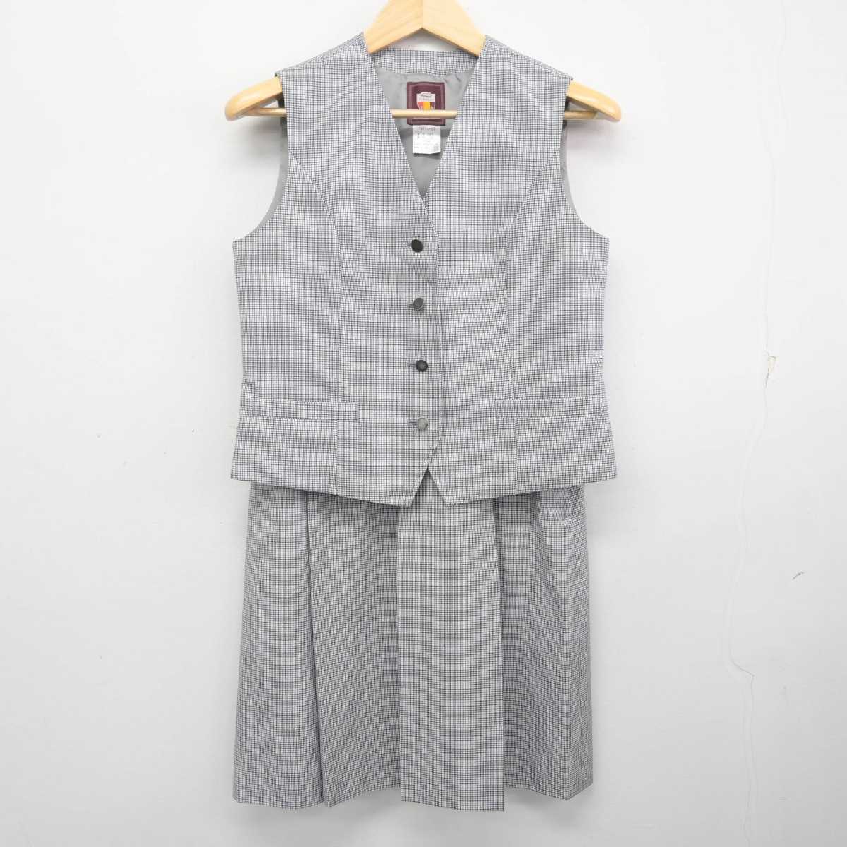 【中古】神奈川県 滝の沢中学校 女子制服 2点 (ベスト・スカート) sf071757