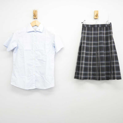 【中古】大阪府 浪速高等学校 女子制服 2点 (シャツ・スカート) sf071762