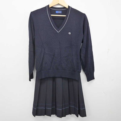 【中古】大阪府 東大谷高等学校 女子制服 2点 (ニット・スカート) sf071764