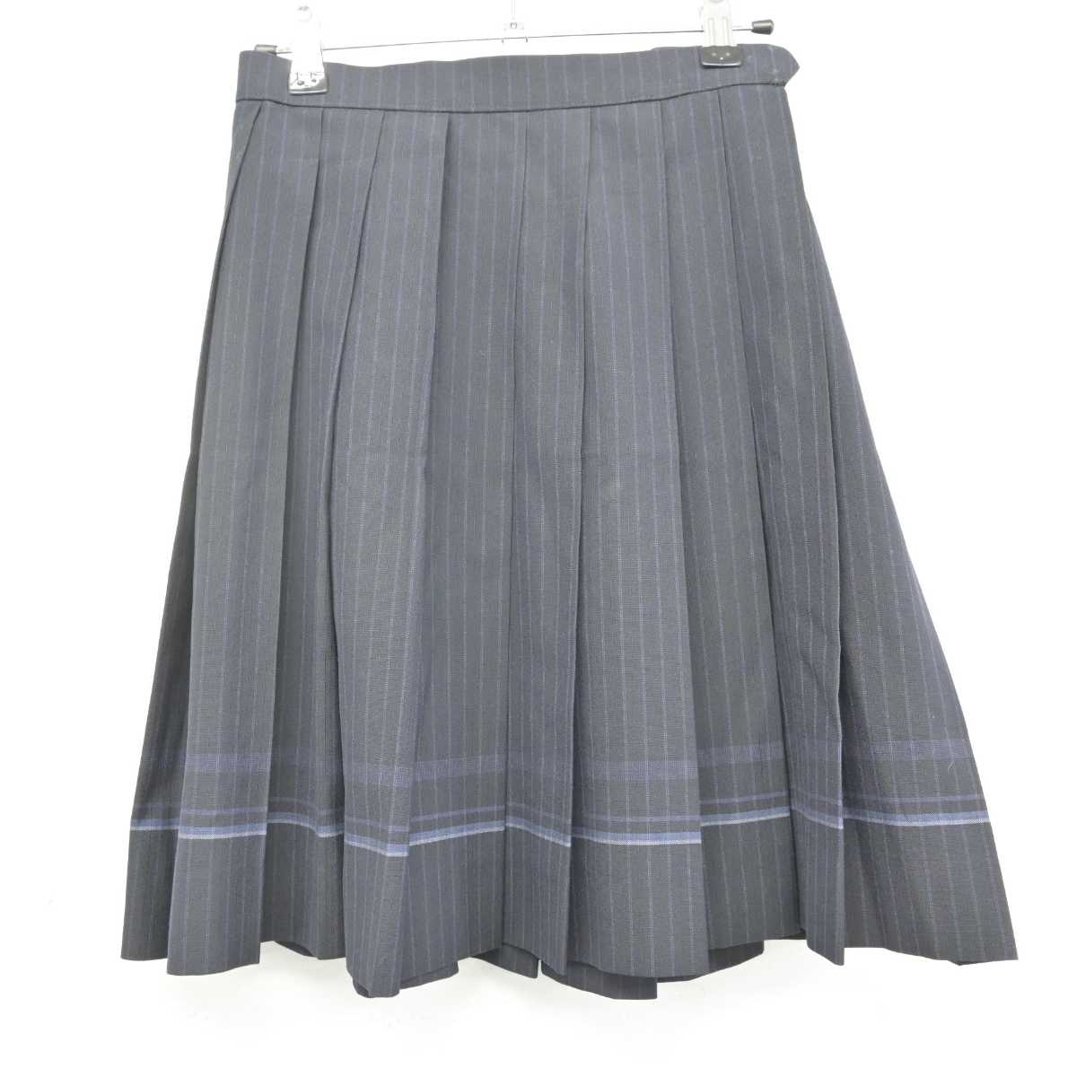 【中古】大阪府 東大谷高等学校 女子制服 3点 (ニットベスト・シャツ・スカート) sf071766