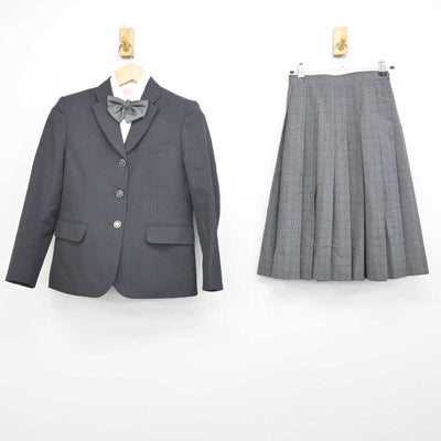 【中古】東京都 松江第四中学校 女子制服 4点 (ブレザー・シャツ・スカート) sf071767