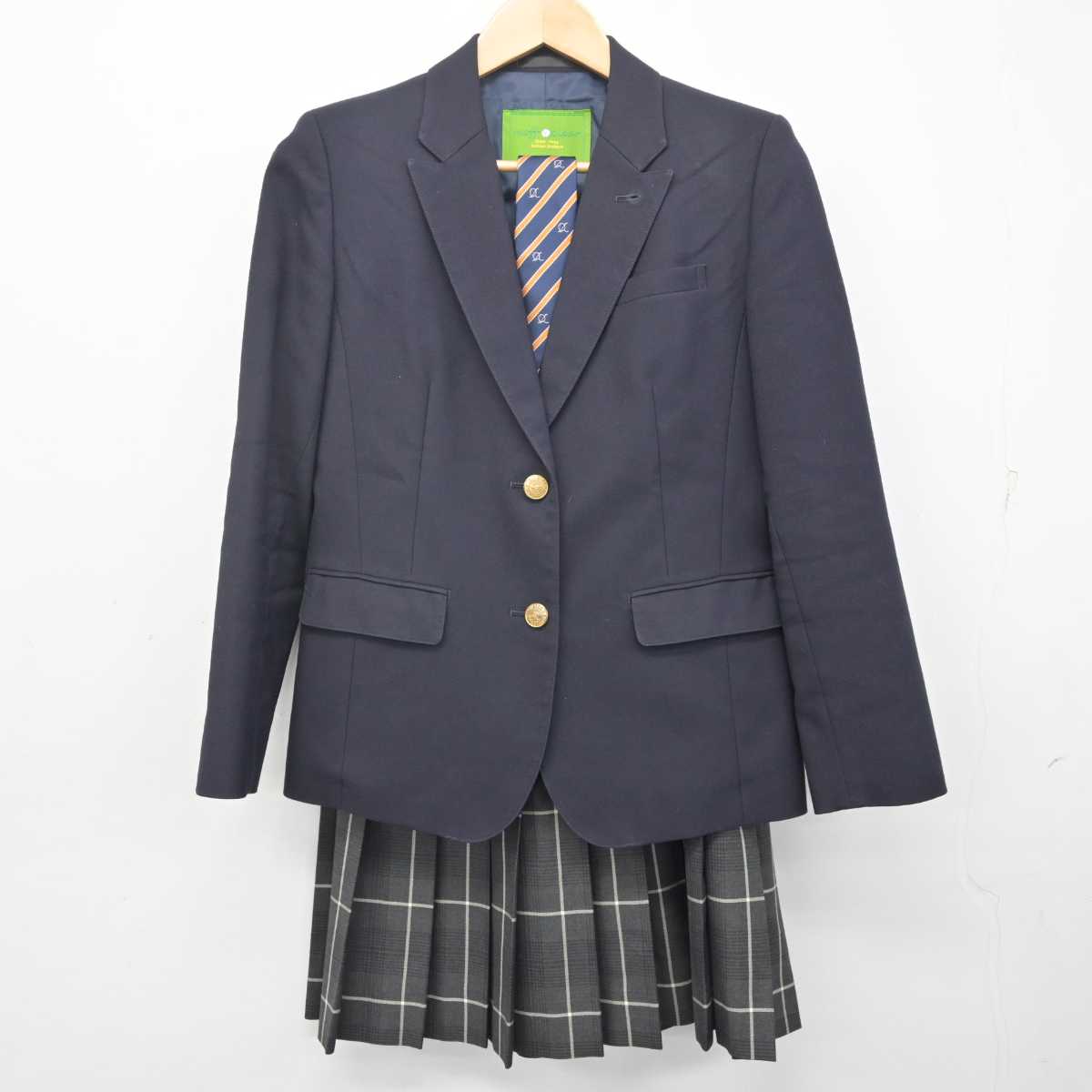 【中古】東京都 王子総合高等学校 女子制服 3点 (ブレザー・スカート) sf071771