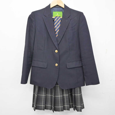 【中古】東京都 王子総合高等学校 女子制服 3点 (ブレザー・スカート) sf071771