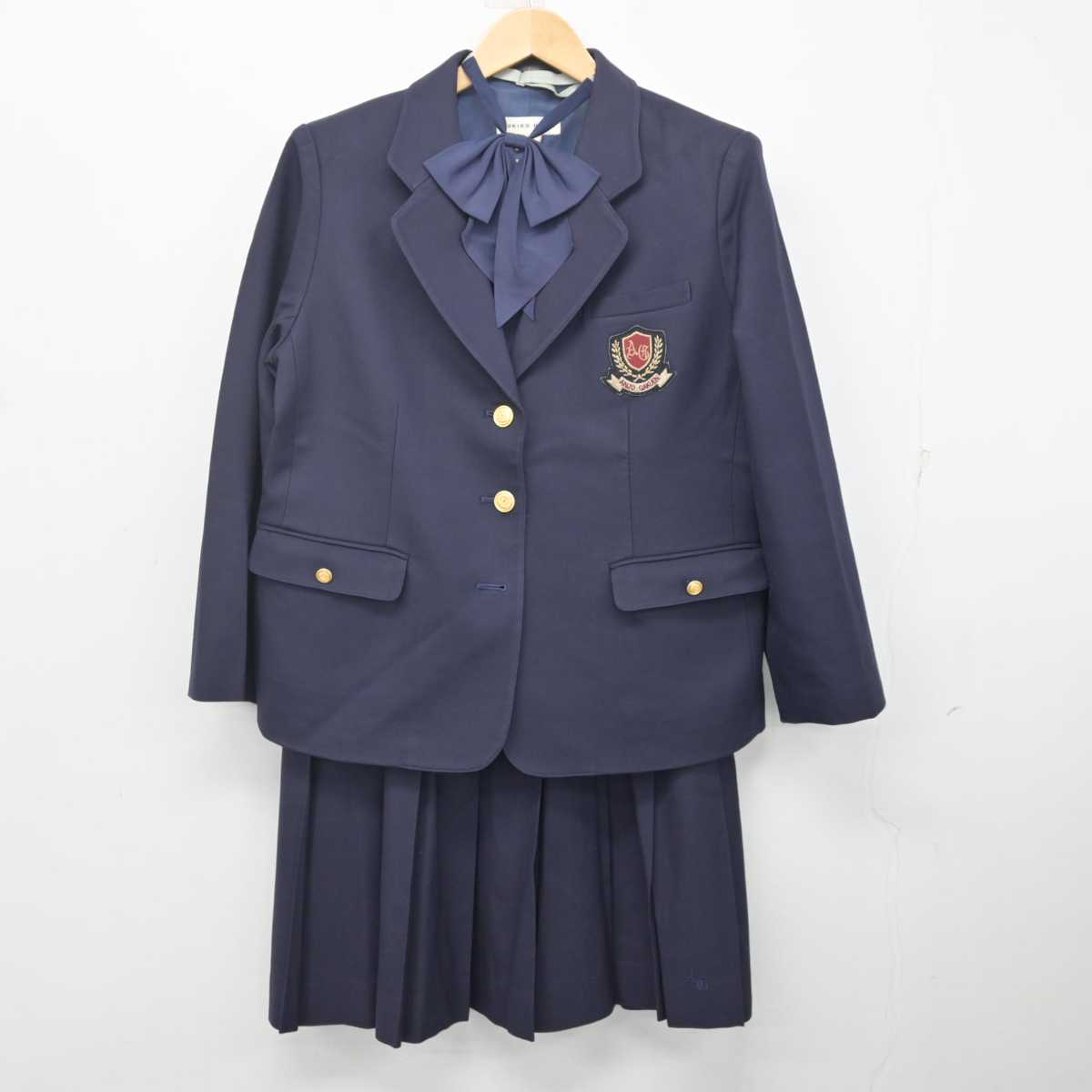 【中古】愛知県 安城学園高等学校 女子制服 3点 (ブレザー・スカート) sf071777