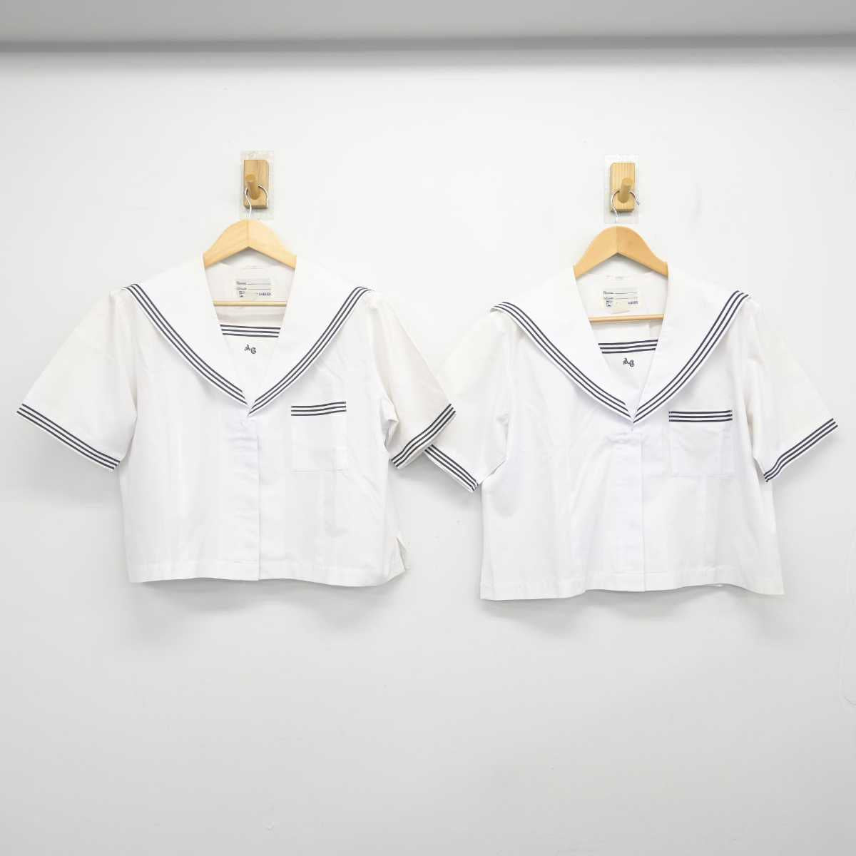 【中古】愛知県 安城学園高等学校 女子制服 2点 (セーラー服) sf071783