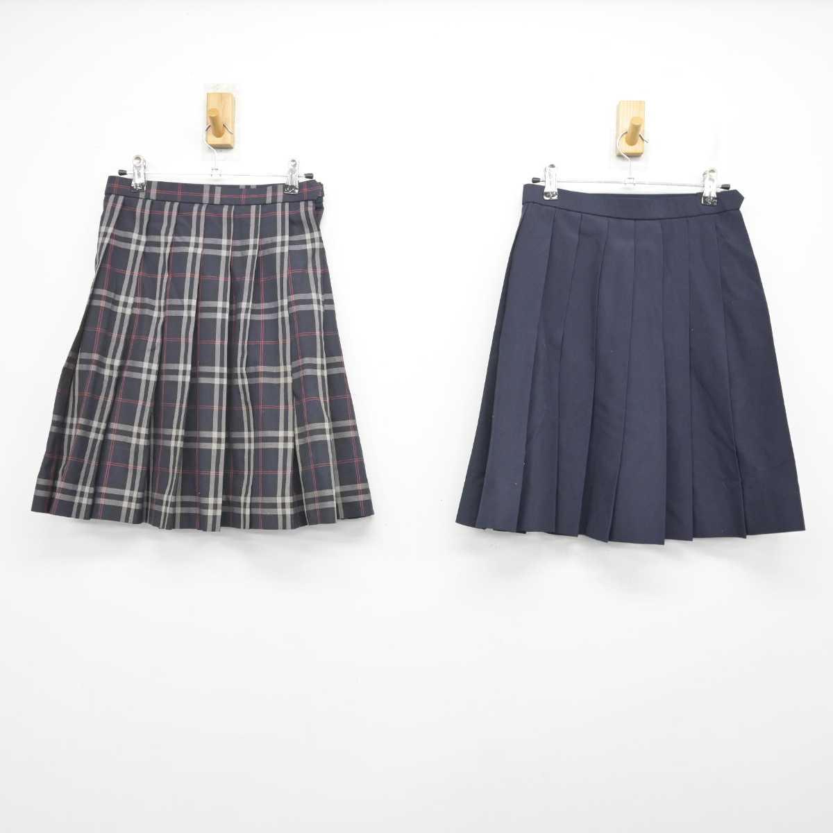 【中古】東京都 駿台学園高等学校 女子制服 2点 (スカート) sf071794