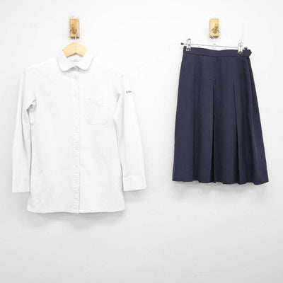 【中古】山口県 熊毛北高等学校 女子制服 2点 (シャツ・スカート) sf071809