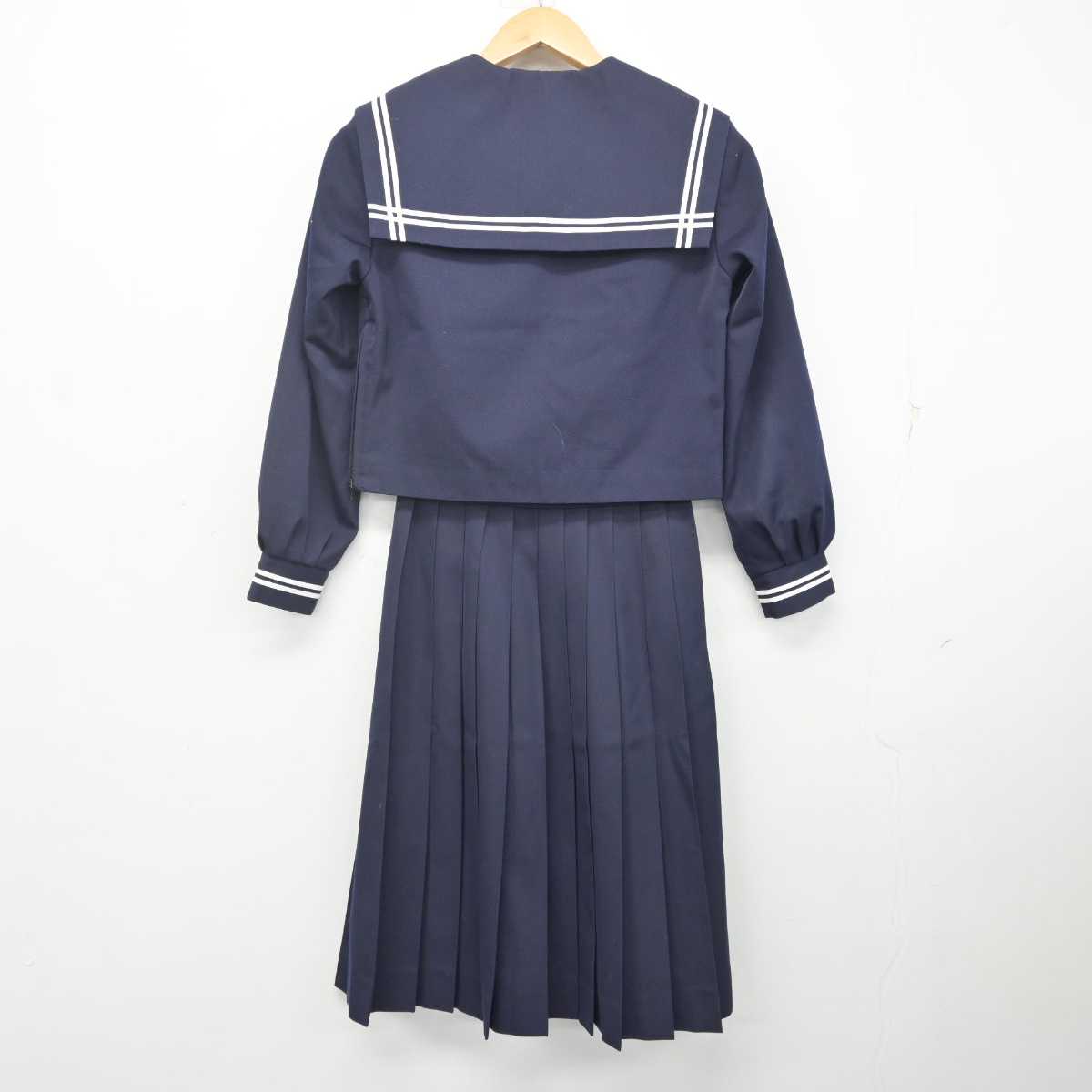 【中古】山口県 末武中学校 女子制服 2点 (セーラー服・スカート) sf071812