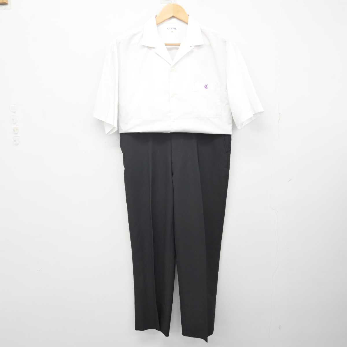 【中古】愛知県 知立高等学校 男子制服 2点 (シャツ・ズボン) sf071841