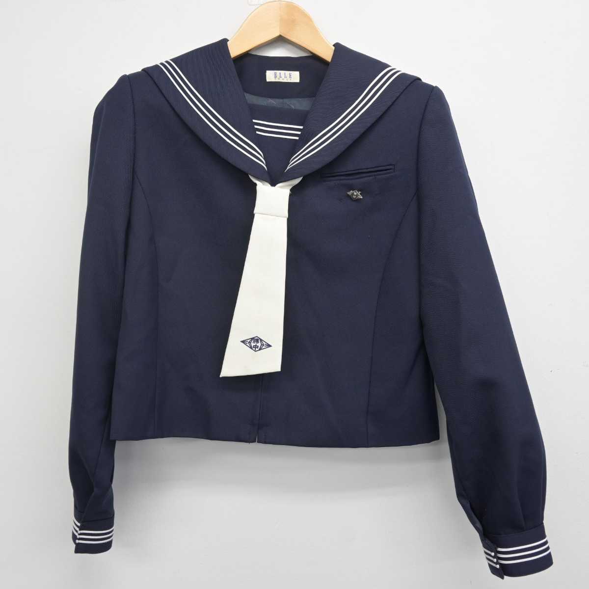 【中古】秋田県 勝平中学校 女子制服 4点 (セーラー服・スカート・スカート) sf071848