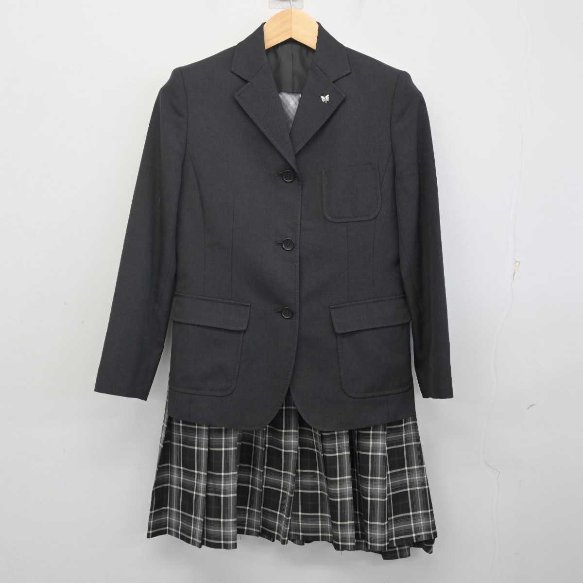 【中古】北海道 北海道旭川東栄高等学校 女子制服 4点 (ブレザー・スカート) sf071864