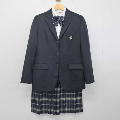 【中古】福岡県 輝翔館中等教育学校 女子制服 4点 (ブレザー・シャツ・スカート) sf071868