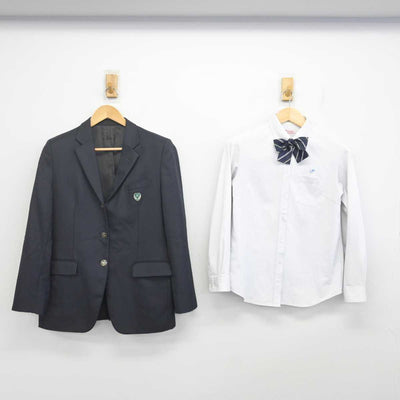 【中古】福岡県 輝翔館中等教育学校 女子制服 4点 (ブレザー・シャツ・スカート) sf071868