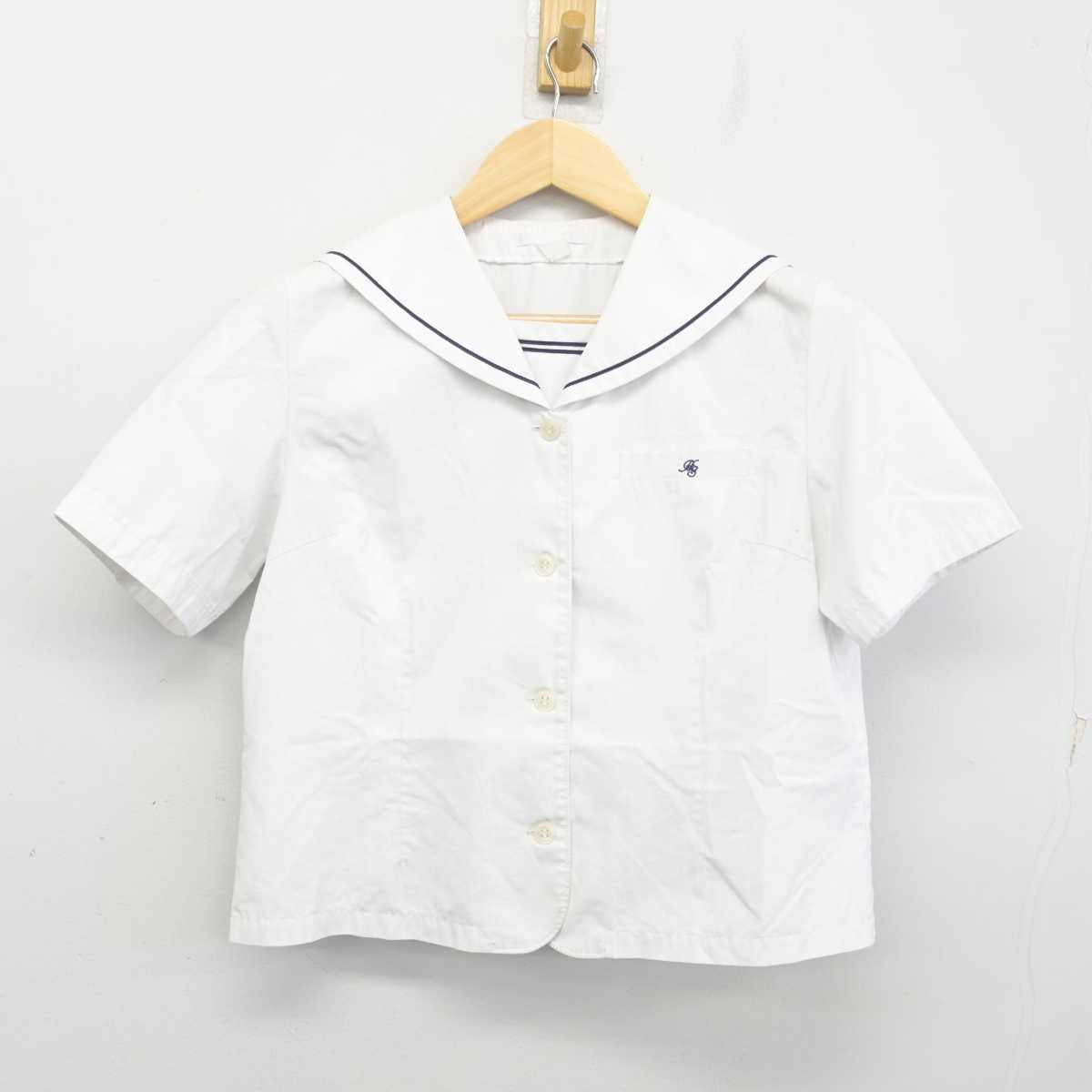 【中古】東京都 晴海総合高等学校 女子制服 2点 (セーラー服・スカート) sf071877