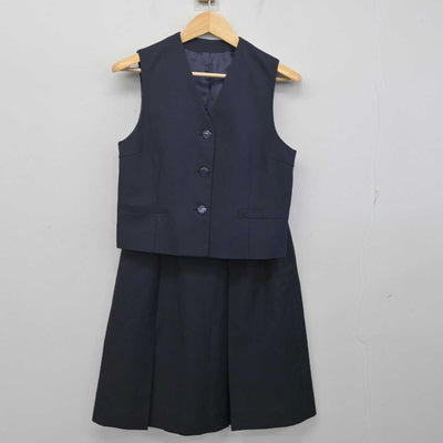 【中古】群馬県 富士見中学校 女子制服 3点 (ブレザー・ベスト・スカート) sf071878