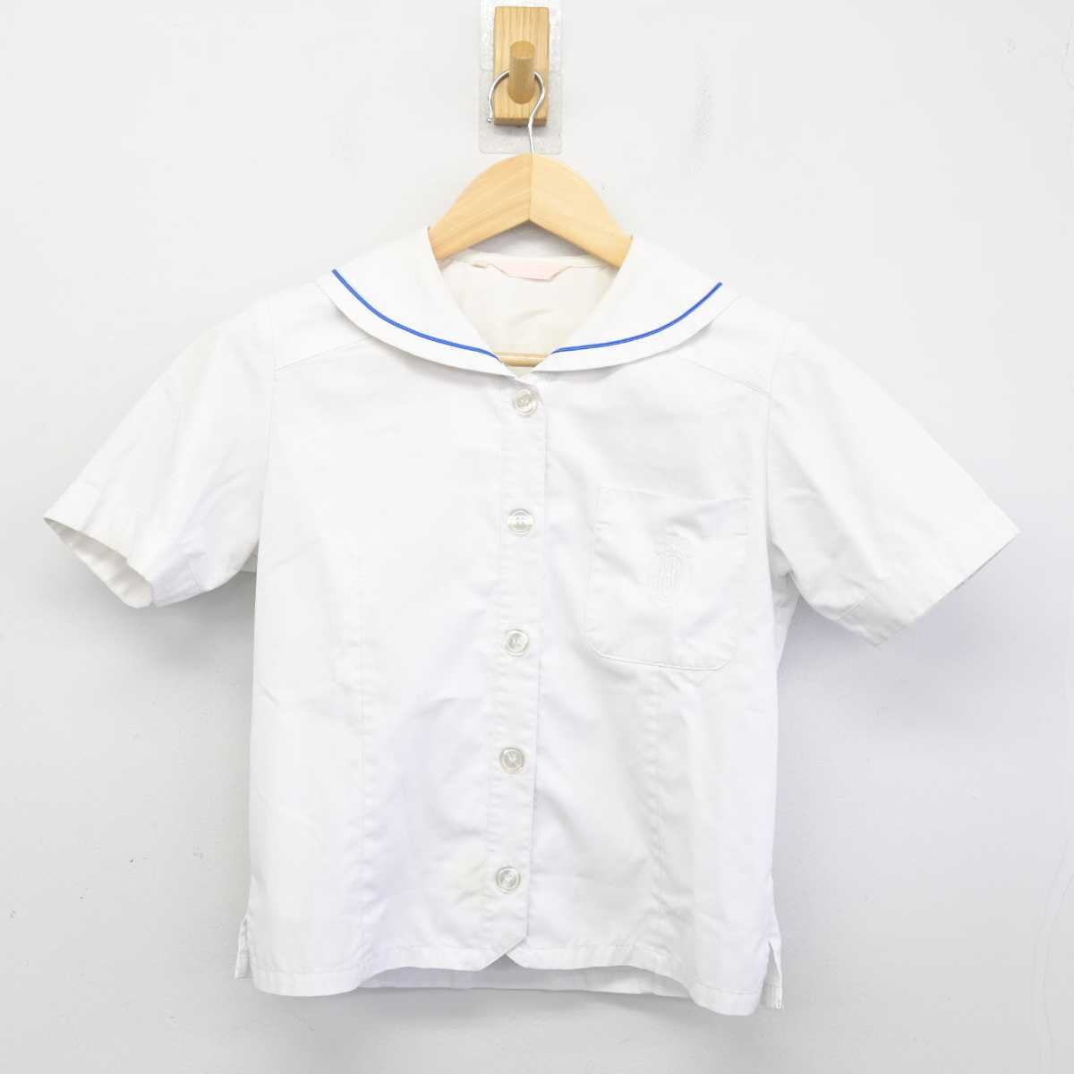 【中古】岐阜県 聖マリア女学院高等学校 女子制服 2点 (ニットベスト・ブラウス) sf071884