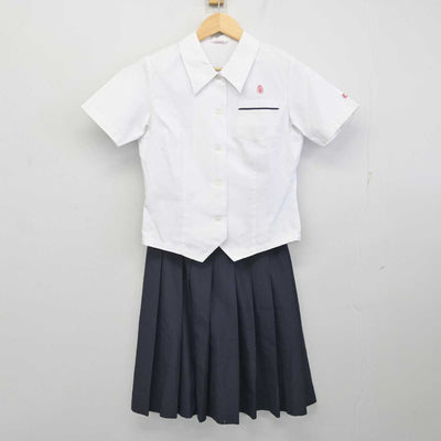 【中古】熊本県 熊本農業高等学校 女子制服 2点 (シャツ・スカート) sf071899