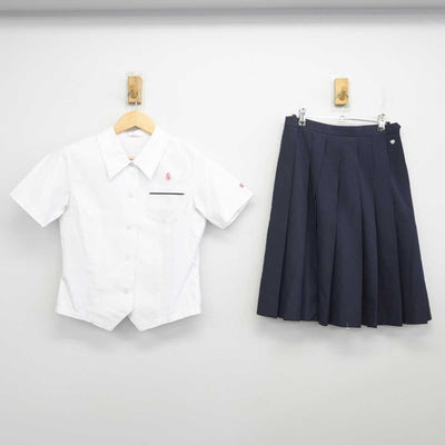 【中古】熊本県 熊本農業高等学校 女子制服 2点 (シャツ・スカート) sf071899